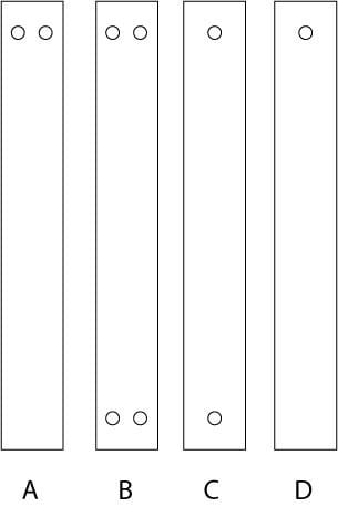 Crafty Cuts Laser 2 PAIR of Planks