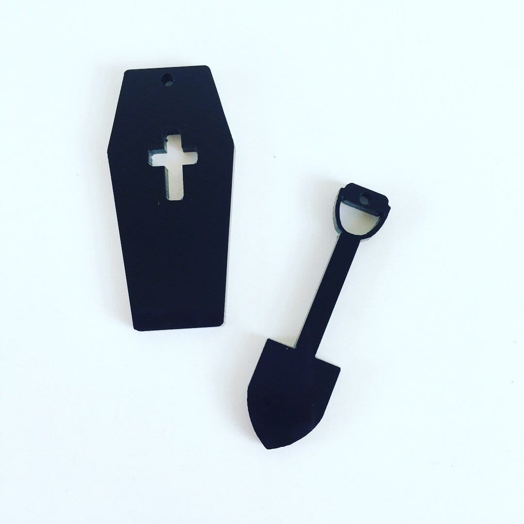 Crafty Cuts Laser © 2 Pair Set Rest in Peace  - 3 designs