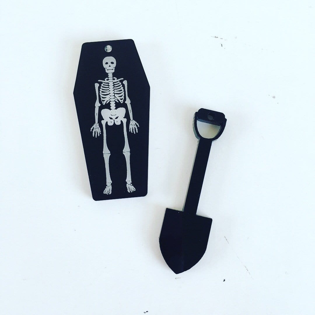 Crafty Cuts Laser © 2 Pair Set Rest in Peace  - 3 designs