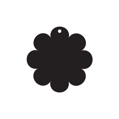 Crafty Cuts Laser 22mm Frilly Donut Cabochons - 6 Pairs