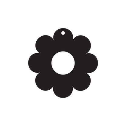 Crafty Cuts Laser 22mm Frilly Donut Cabochons - 6 Pairs