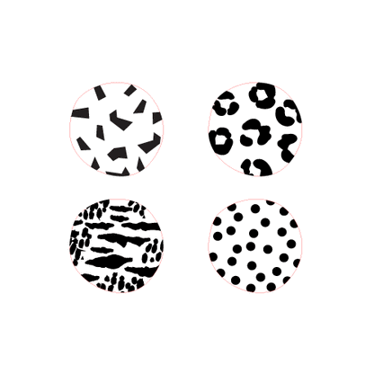 Crafty Cuts Laser 25mm  Etched Disc for Paint Fill - 5 Pair Pack