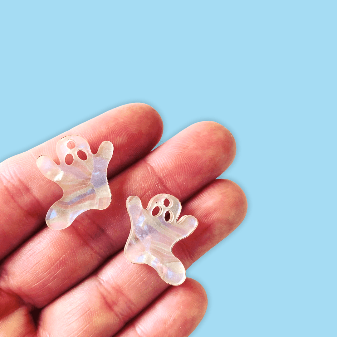 Crafty Cuts Laser 25mm Ghost Charms - 5 Pairs