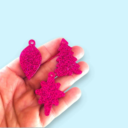 Crafty Cuts Laser 30mm Festive Three Charms