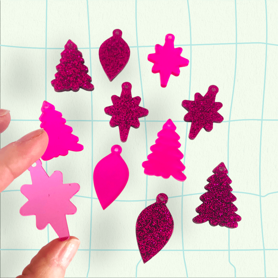 Crafty Cuts Laser 30mm Festive Three Charms