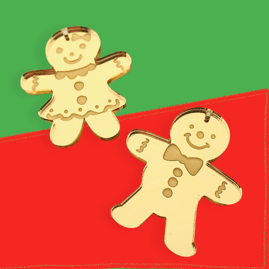 Crafty Cuts Laser 40mm MR and MRS G Charms - 4 pair set