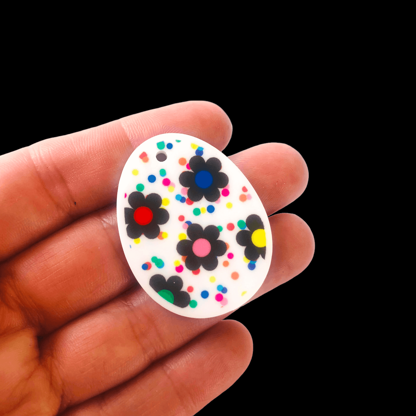 Crafty Cuts Laser 40mm Party Eggo’s -  Dotty Garden  - Two Pairs