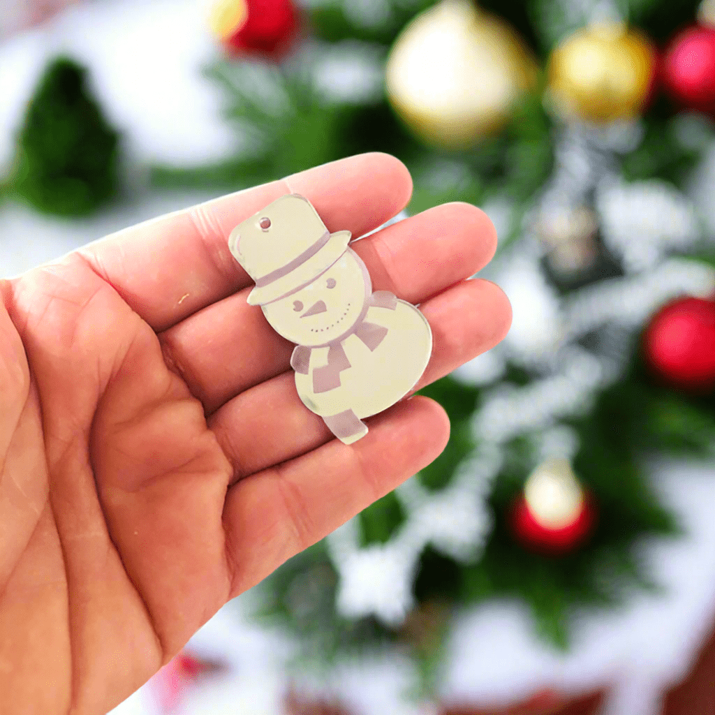 Crafty Cuts Laser © 40mm Snowman - 4 Pair Set