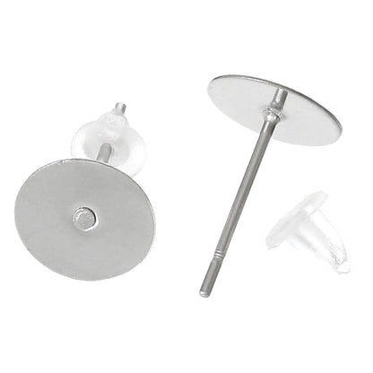 Crafty Cuts Laser 4mm Pad - 100 Pair Stainless Steel Posts and Backs