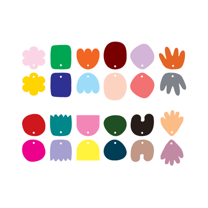 Crafty Cuts Laser 6 pair Chonky Double Ups - Two Colour Duo's - 12 shapes to choose from.