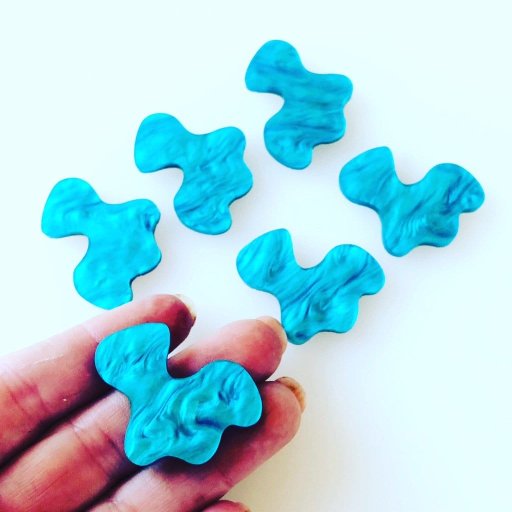 Crafty Cuts Laser © Abstract Cabochons - 5 Pair pack - 4 FUN shapes