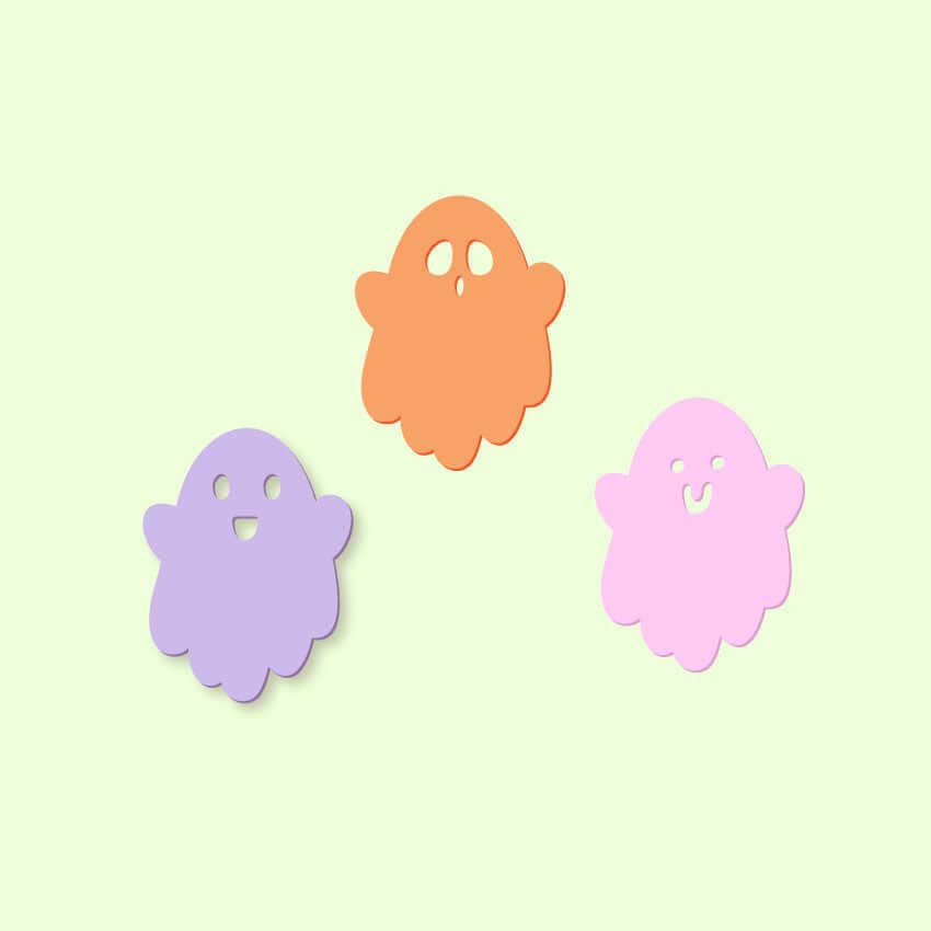 Crafty Cuts Laser © All about BOO - Ghosties - 3 styles