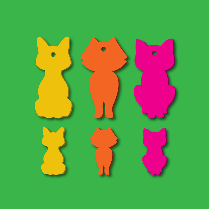 Crafty Cuts Laser ALLMATS © Cat Cafe - 3 feline Pals to choose from.