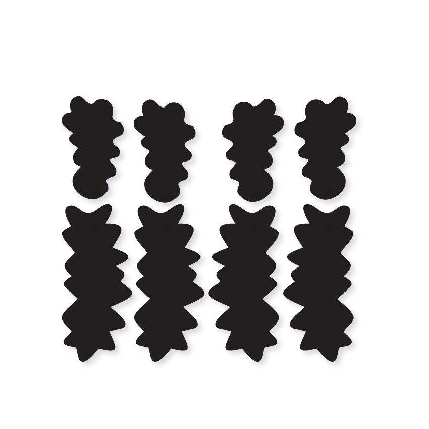 Crafty Cuts Laser © Ameoba Charms - Two Pair Set