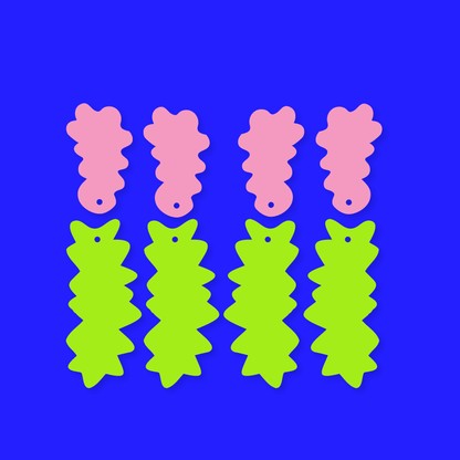 Crafty Cuts Laser © Ameoba Charms - Two Pair Set