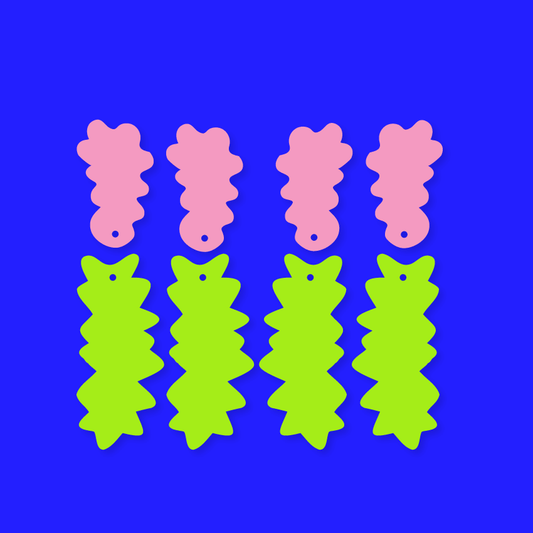 Crafty Cuts Laser © Ameoba Charms - Two Pair Set