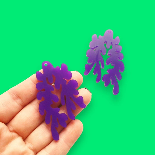 Crafty Cuts Laser Anemone - Dangle Charms - 2 Pair