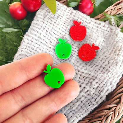 Crafty Cuts Laser Apple Charms - 5 Pairs