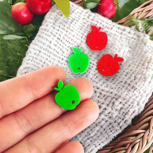 Crafty Cuts Laser Apple Charms - 5 Pairs
