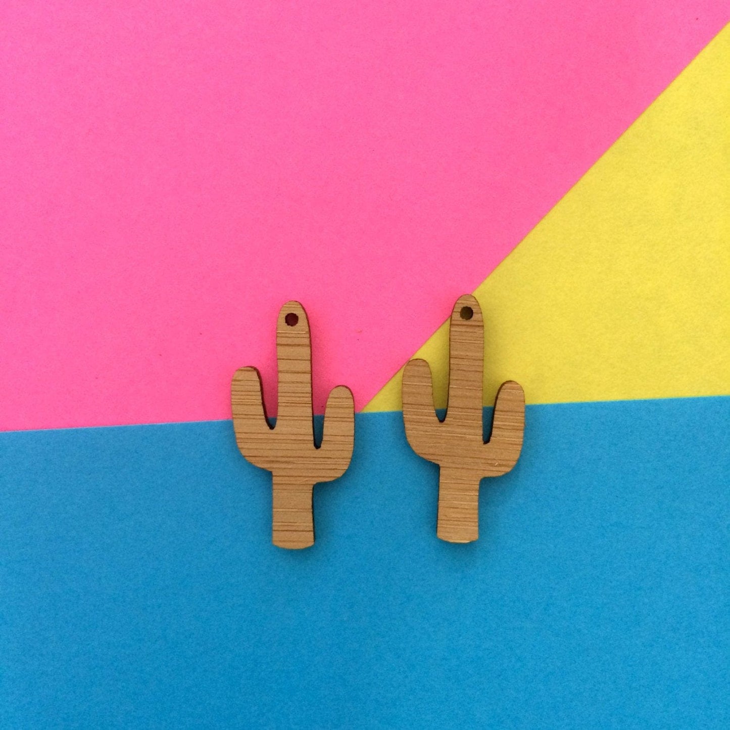 Crafty Cuts Laser Arizona Cactus Dangles - 2 Pair