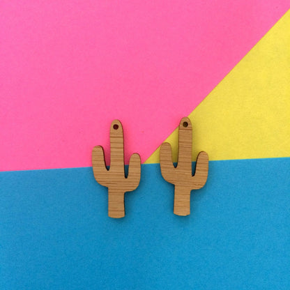 Crafty Cuts Laser Arizona Cactus Dangles - 2 Pair