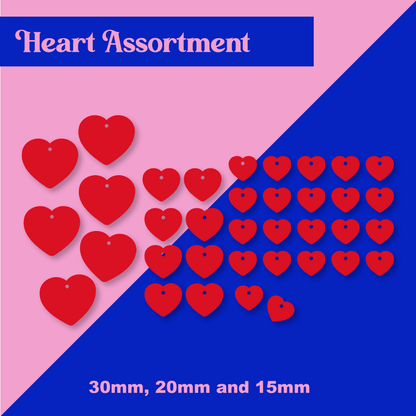 Crafty Cuts Laser Assorted Hearts Set  - Mixed Sizes