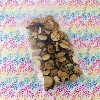 Crafty Cuts Laser Assorted MINI cuts Bamboo - studio Clear out packs - lmtd QTY