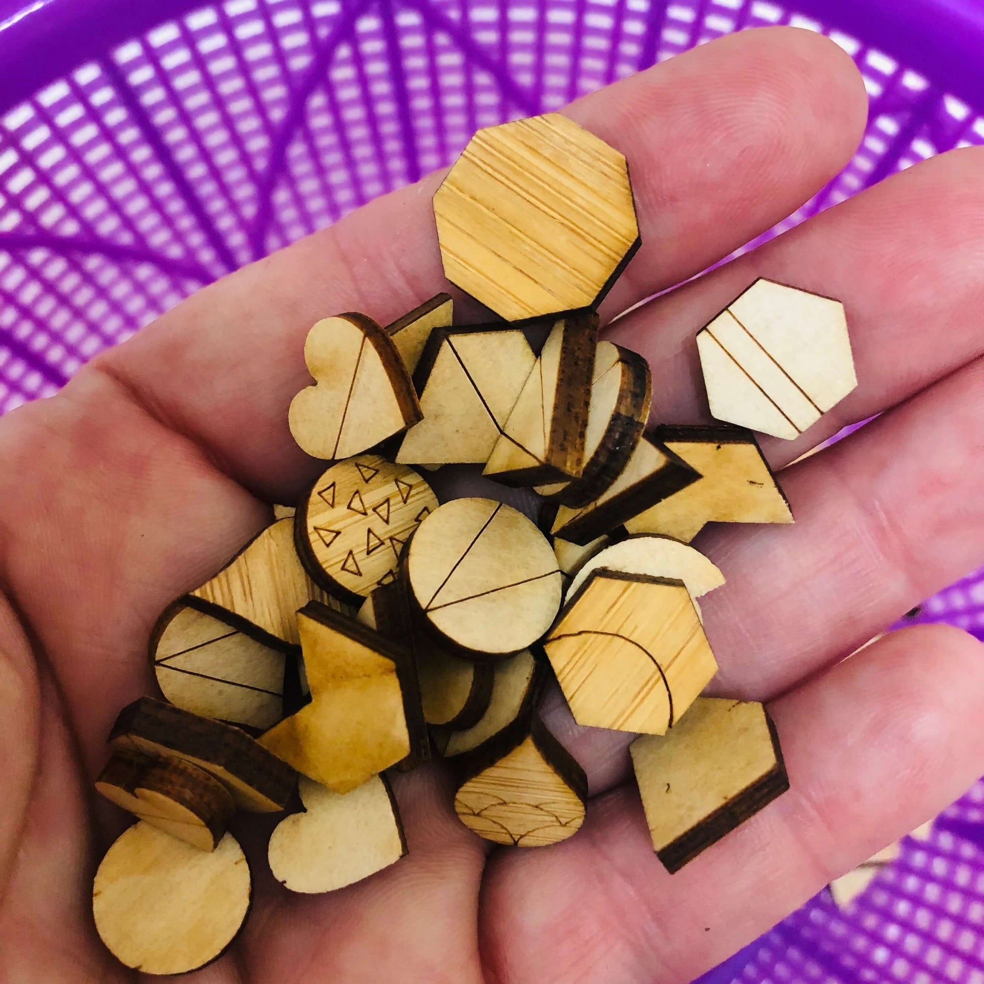 Crafty Cuts Laser Assorted MINI cuts Bamboo - studio Clear out packs - lmtd QTY