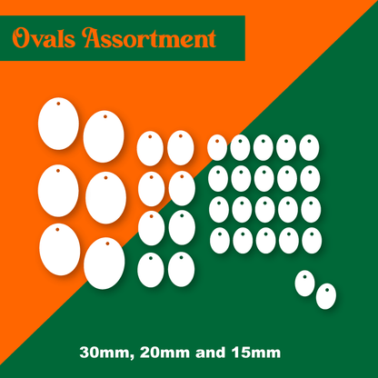 Crafty Cuts Laser Assorted Ovals Set  - Mixed Sizes