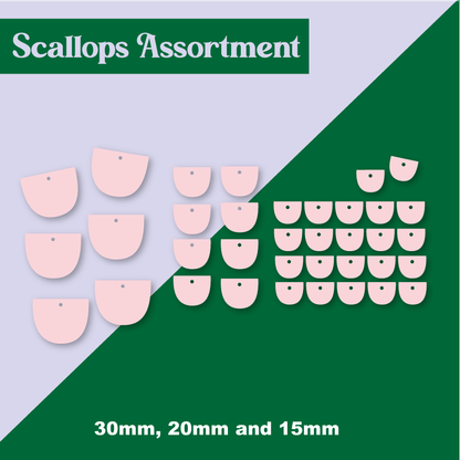 Crafty Cuts Laser Assorted Scallops Set  - Mixed Sizes