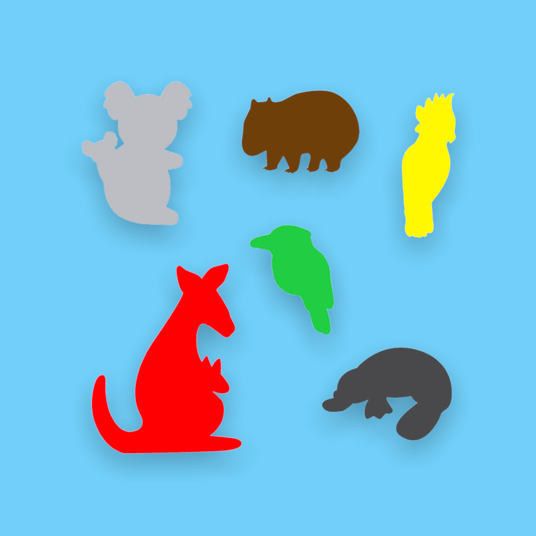 Crafty Cuts Laser Aussie Animal 2 pair Set - 6 Critters to choose from