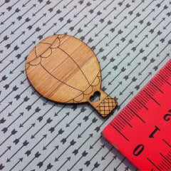 Crafty Cuts Laser Bamboo_etched Hot Air Balloon Duo