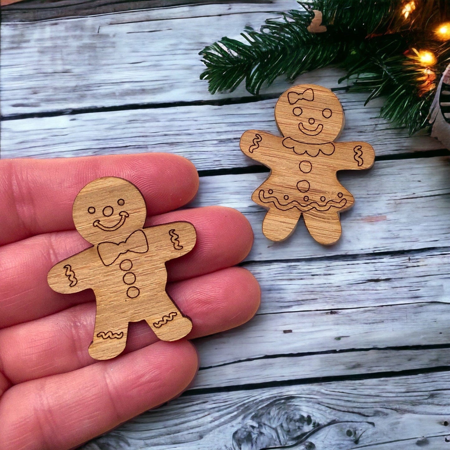 Crafty Cuts Laser Bamboo Ginger Peeps Duo - 4 Pairs