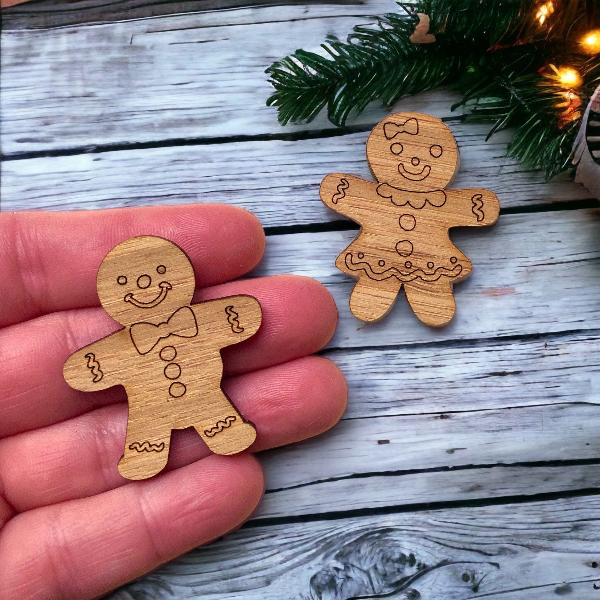 Crafty Cuts Laser Bamboo Ginger Peeps Duo - 4 Pairs