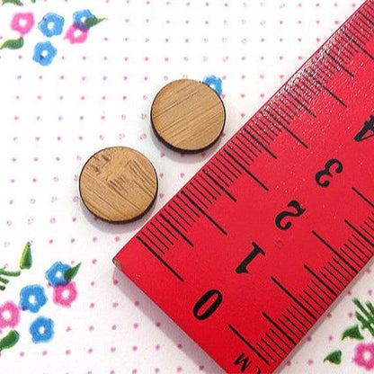 Crafty Cuts Laser Bamboo Spot Cabochons - 10 Pairs