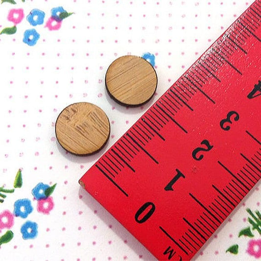 Crafty Cuts Laser Bamboo Spot Cabochons - 10 Pairs