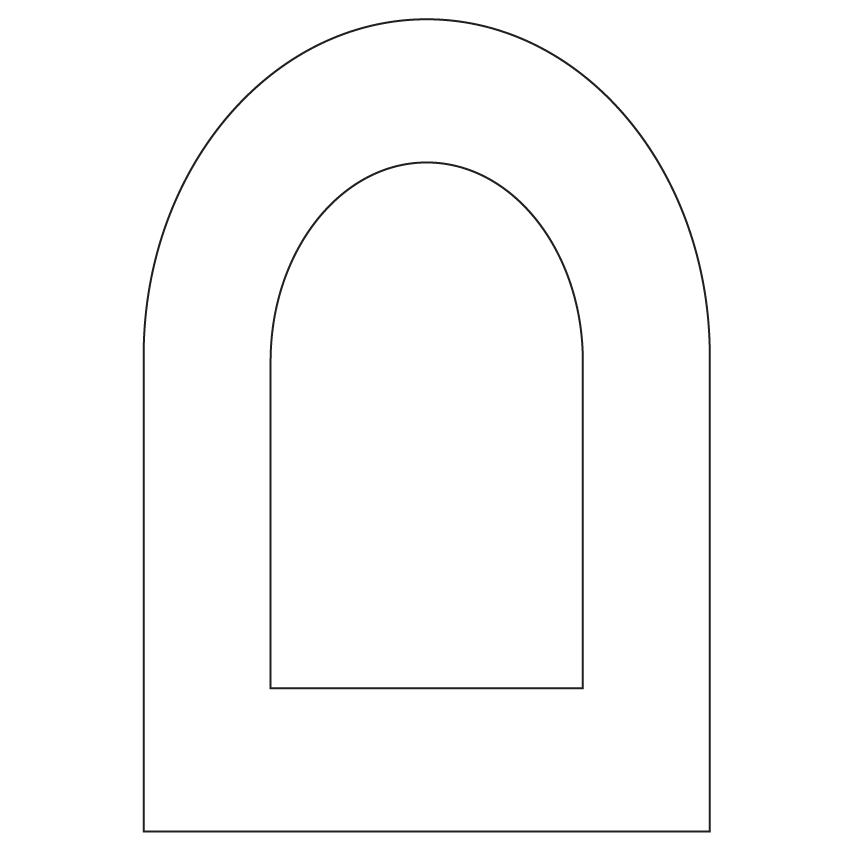 Crafty Cuts Laser Basics DUO - Arches - 4 Pair - Mixed Colour Set