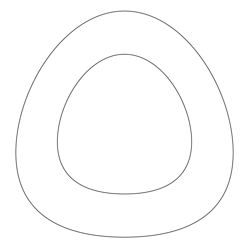 Crafty Cuts Laser Basics DUO -  Chubby Triangle - 4 Pair - Mixed Colour Set