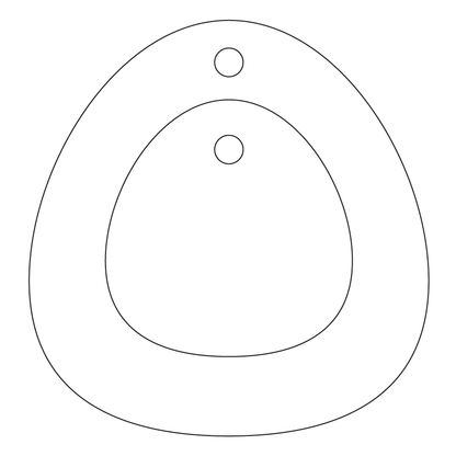Crafty Cuts Laser Basics DUO -  Chubby Triangle - 4 Pair - Mixed Colour Set