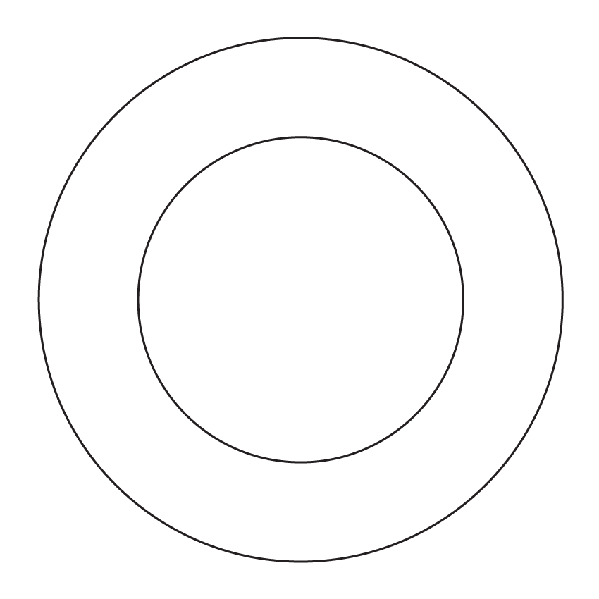 Crafty Cuts Laser Basics DUO -  Classic Hoops - 4 Pair - Mixed Colour Set