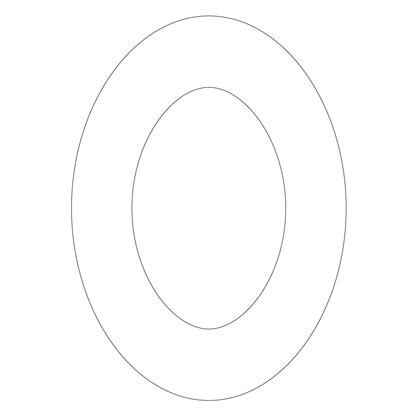 Crafty Cuts Laser Basics DUO - Ovals - 4 Pair - Mixed Colour Set