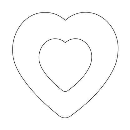 Crafty Cuts Laser Basics Duo - Sweethearts - 4 Pair - Mixed Colour Set