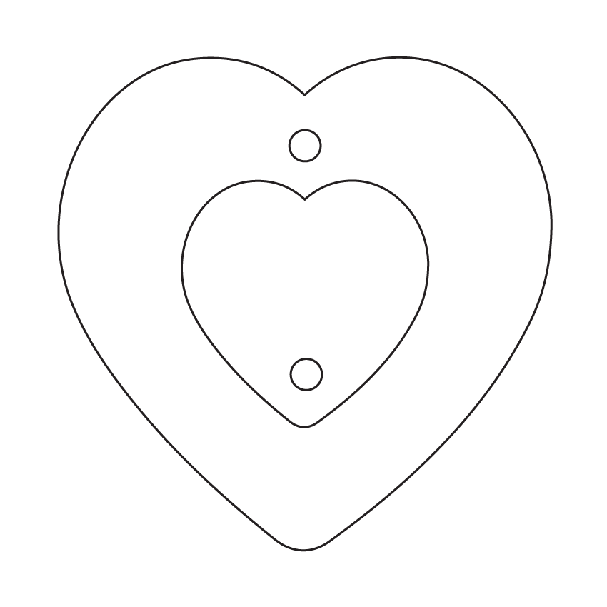 Crafty Cuts Laser Basics Duo - Sweethearts - 4 Pair - Mixed Colour Set