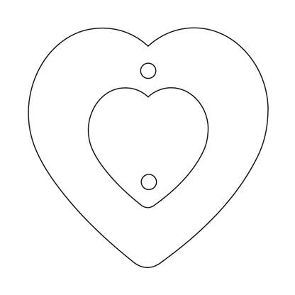 Crafty Cuts Laser Basics Duo - Sweethearts - 4 Pair - Mixed Colour Set