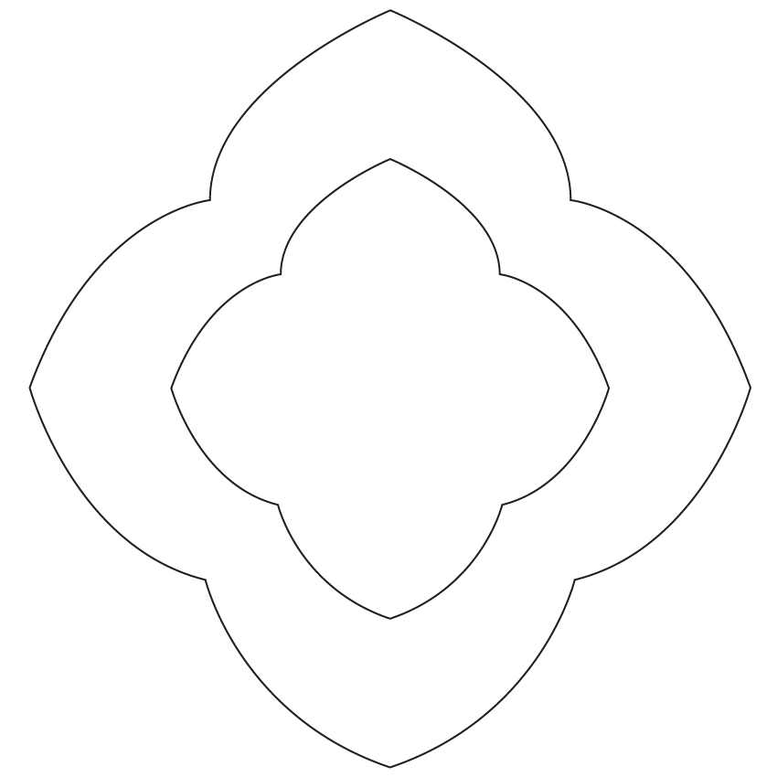 Crafty Cuts Laser Basics DUO - Tudor - 4 Pair  - Mixed Colour Set