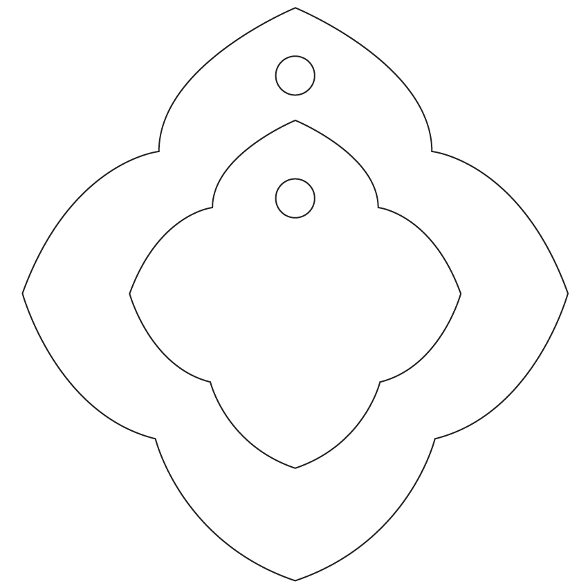 Crafty Cuts Laser Basics DUO - Tudor - 4 Pair  - Mixed Colour Set