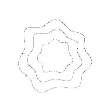 Crafty Cuts Laser Basics Trio - © Blobs - 4 Pair  - Mixed Colour Set