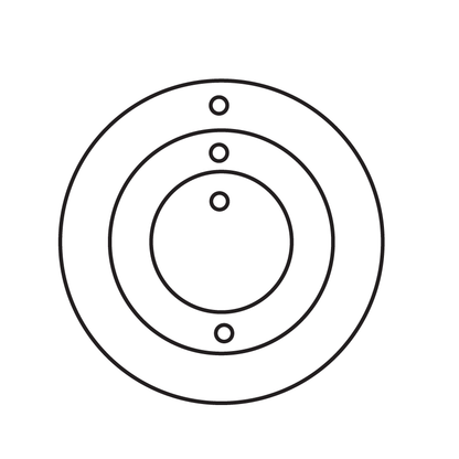 Crafty Cuts Laser Basics Trio -  Classic Hoops - 4 Pair - Mixed Colour Set