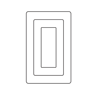 Crafty Cuts Laser Basics Trio - Rectangle - 4 Pair - Mixed Colour Set