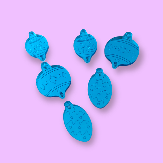 Crafty Cuts Laser Bauble All-Sorts Charms - 12pce mix Set